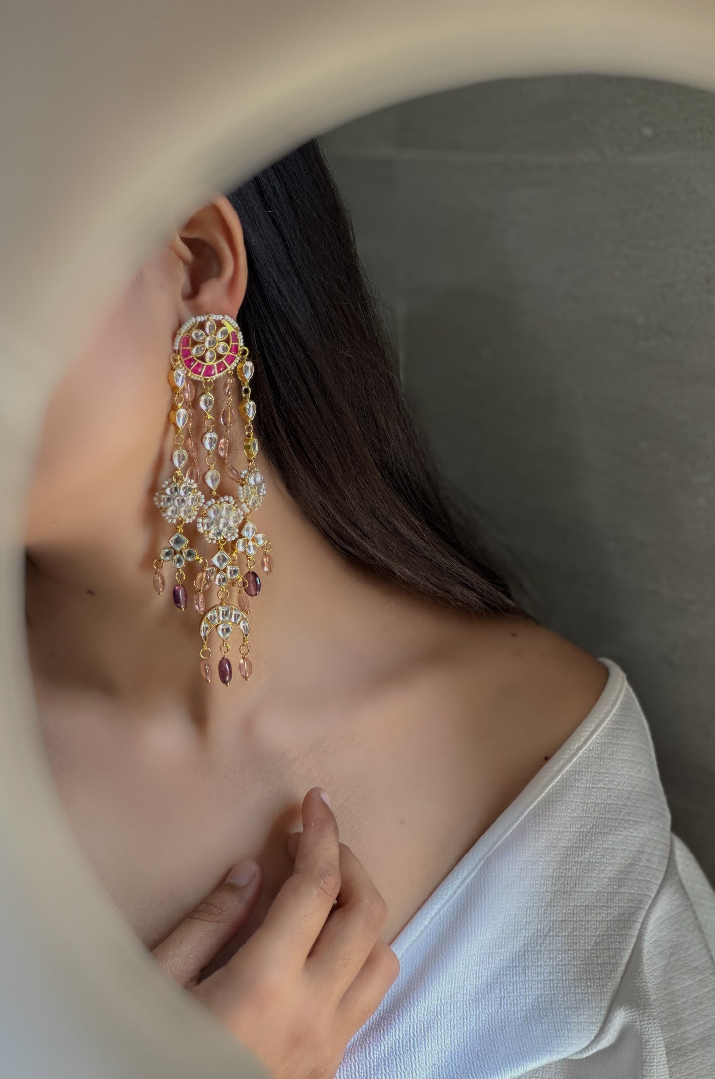 Aaseyah Kundan Earrings