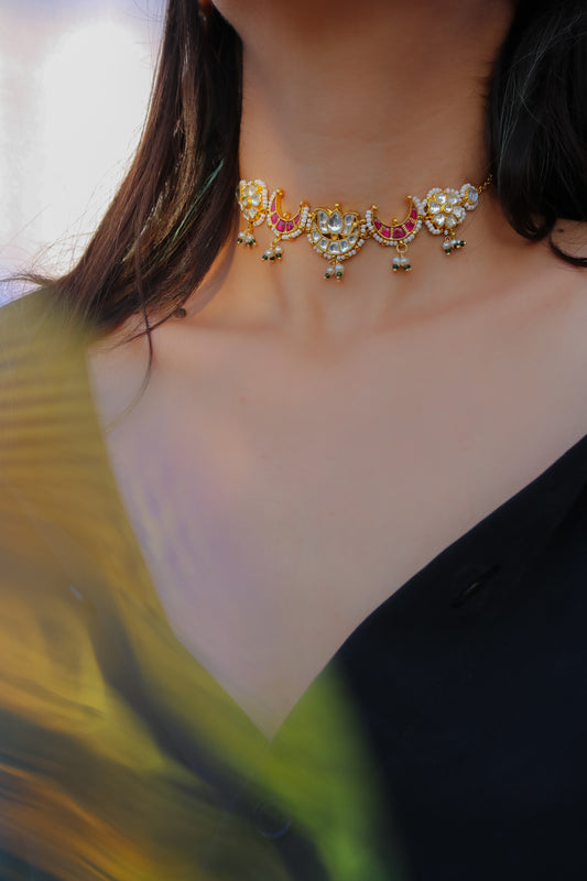 Rinaz Kundan Choker Necklace