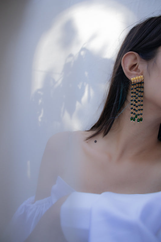 Ritvi Green Danglers