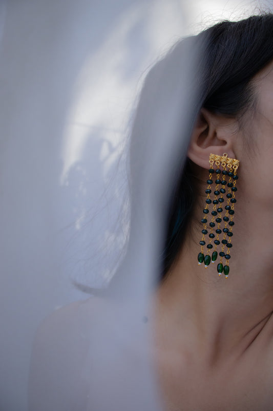 Ritvi Green Danglers