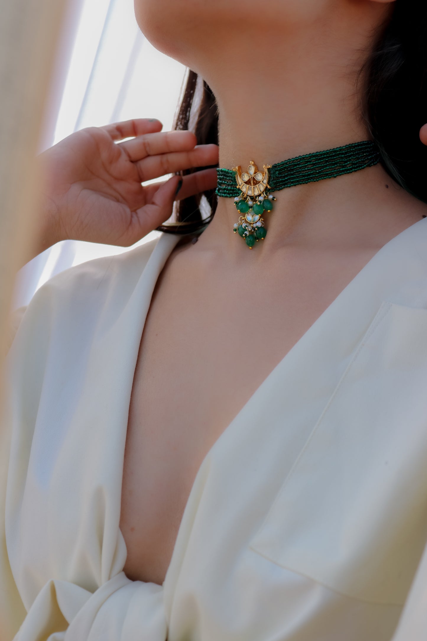 Feren Green Choker Necklace