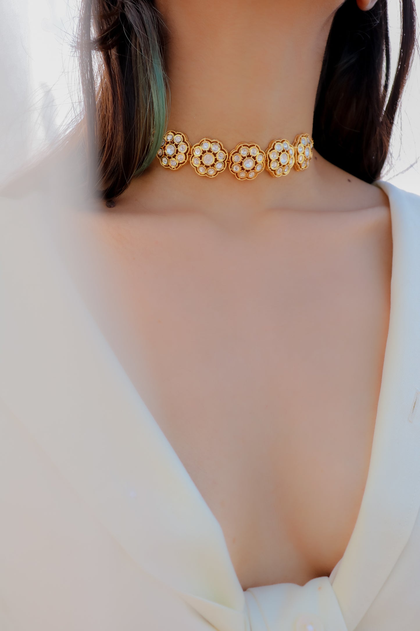 Suveen Kundan Choker Necklace