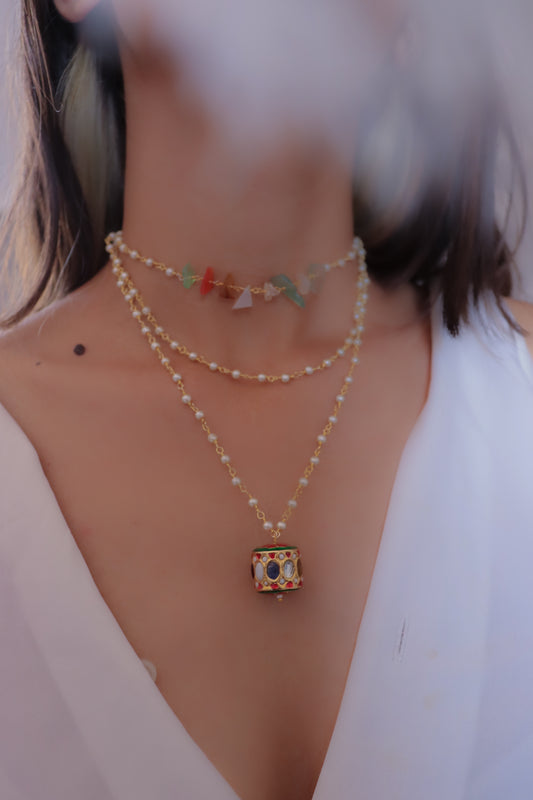 Rangoli Multilayered Necklace