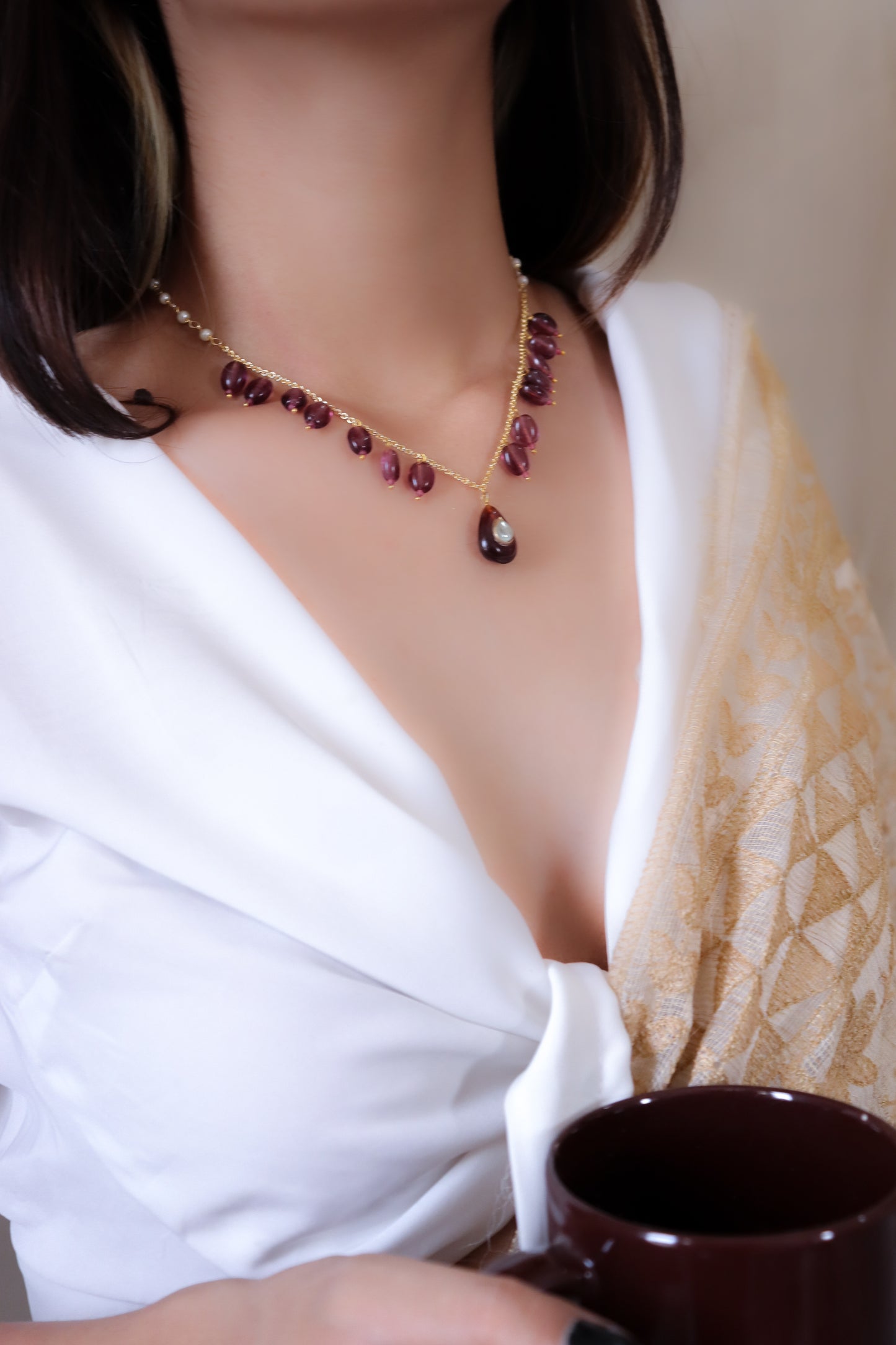 Vismay Purple Necklace