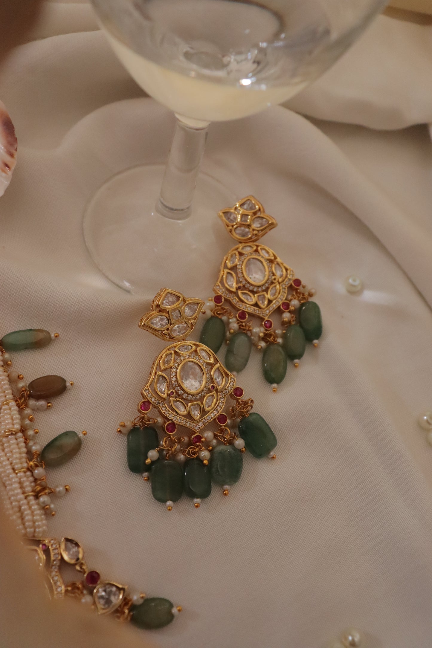 Ramada Green Necklace Set