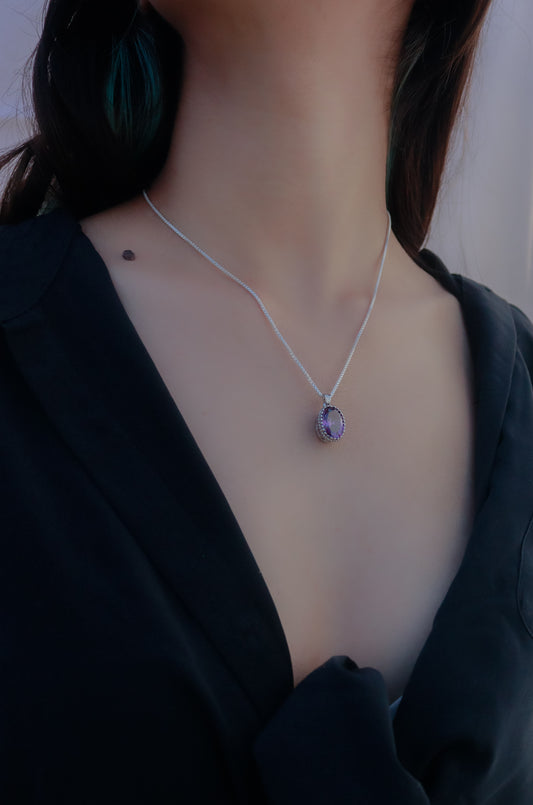 Silva Amethyst Pendant Necklace