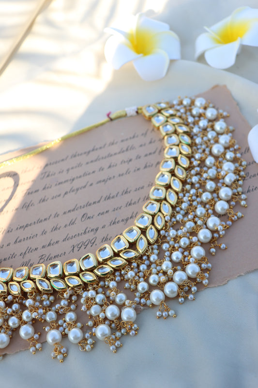 Urvi Kundan Pearls Necklace